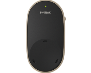 Phonak hearing aid charger case with LED indicator light